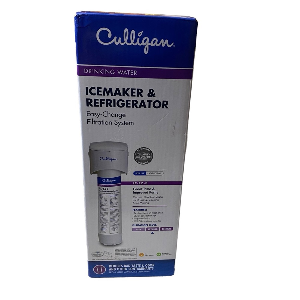 Culligan IC-EZ-3  Icemaker and Refrigerator Filter Advance 500 gal Capacity
